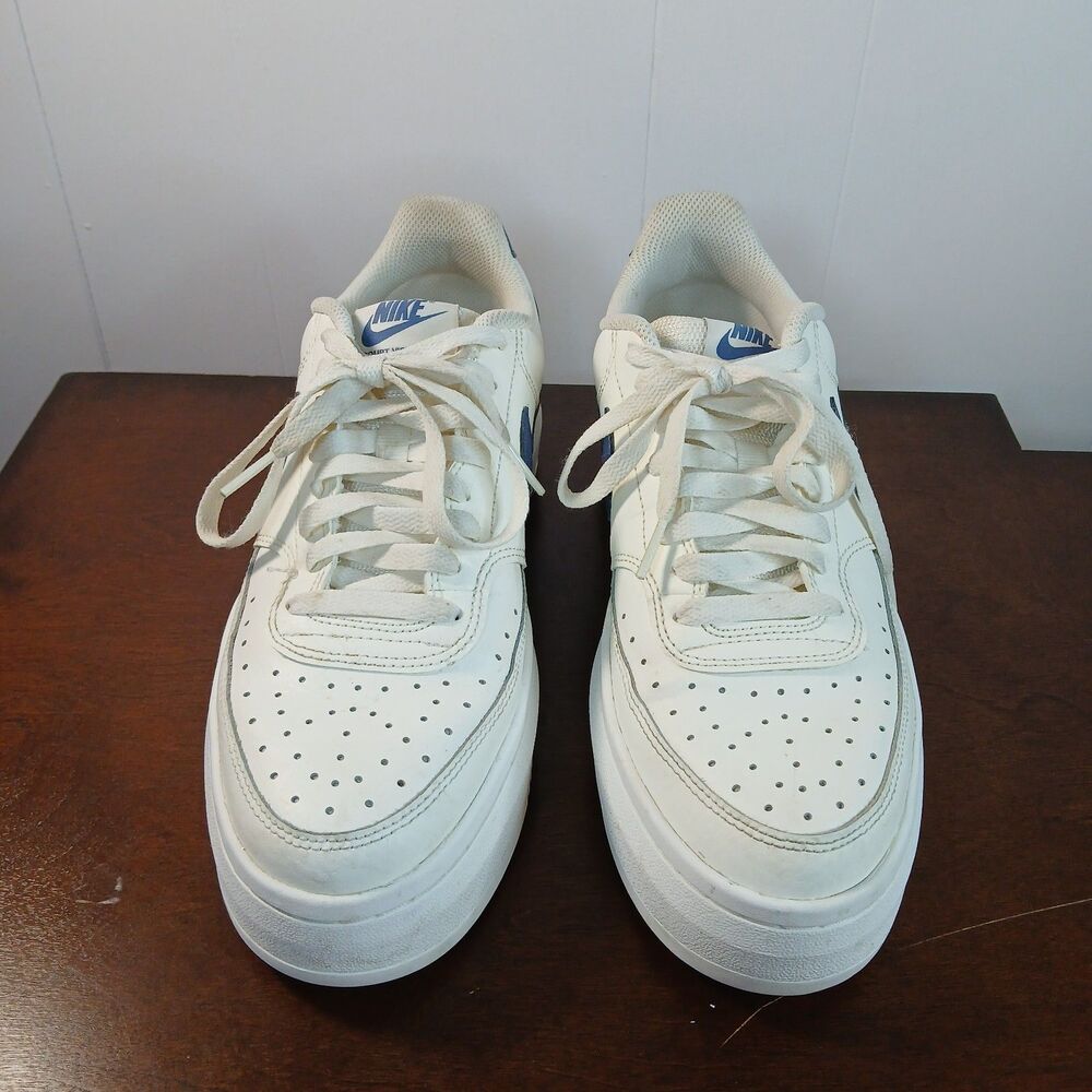 Womens Nike Diffused Blue Court Vision Alta Sail Sneaker Size 11 Chunky Platform